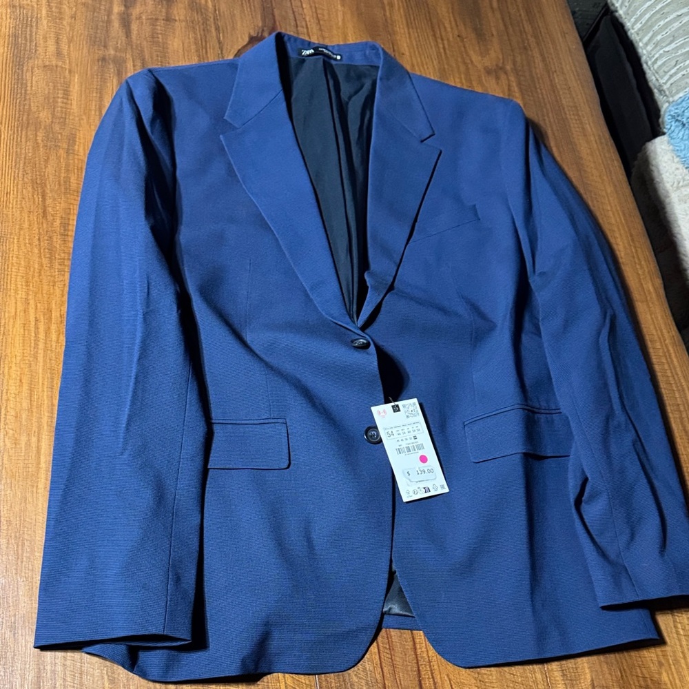 Zara Men's Deep Blue Blazer